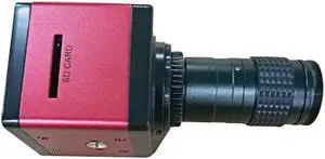 NEW HD 1080P 2.0MP Digital Industrial Microscope Camera HDMI Outputs & Mini 5X-100X C-Mount Optical Lens Ultra-Long-Range Observation Can Insert SD Card