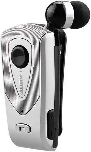 Fineblue F930 Wireless Freedom Business Bluetooth Headset Call Clarity Music No Bound Smart one drag two Bluetooth Earphone - Silver