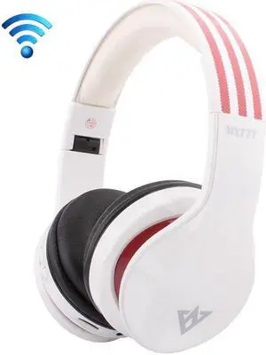 OVLENG MX777 Bluetooth 3.0 Headset Stereo Wireless Headphones with Mic Support FM & TF Card & MP3 / MP4- White