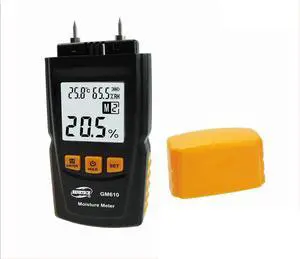GM610 Wood Moisture Meter with LCD Backlight Temperature Humidity Tester Portable Wood Moisture tester