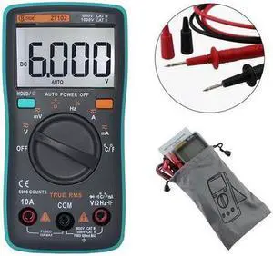BSIDE Digital Multimeter ZT102 6000 counts Backlight AC/DC Ammeter Voltmeter Ohm Portable Meter Voltage Meter