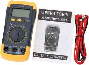 LCD Digital Multimeter Voltmeter Ammeter Ohmmeter hFE Tester w/ Date Hold Battery Test Diode and Continuity Test