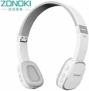 ZONOKI B80S Foldable Design Outdoor Sport Running Wireless Bluetooth Headphone High Resolution NFC Technology Headphone - White