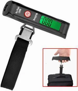 50kg/10g Portable LCD Digital Hanging Luggage Scale Travel Electronic Weight with String