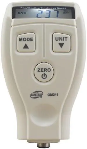 BENETECH GM211 0-1500um High precision Coating thickness gauge magnetic and non-magnetic Car Automotive Compound thickness gauge