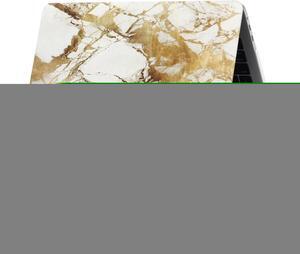 Marble Texture PC Hard Case for MacBook Pro 13.3 inch - White & Gold