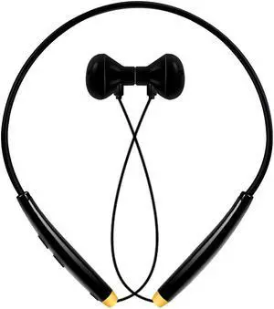 FineBlue FM-500 Wireless Bluetooth Headset V4.1 Magnetic Headphone Sport Running Handsfree For all Phone - Black Gold