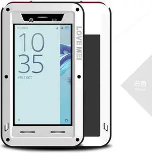 Love Mei Shockproof Waterproof Metal Aluminum Case For Sony Xperia X Compact - White