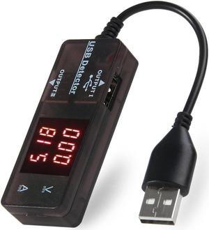 KW203 Usb Tester Charging Voltage Tester Current Panel Meter LED Dual Display Digital Voltmeter