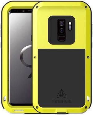 Love Mei Metal Armor Shockproof Case Aluminum Cover For Samsung GALAXY S9 (Yellow)