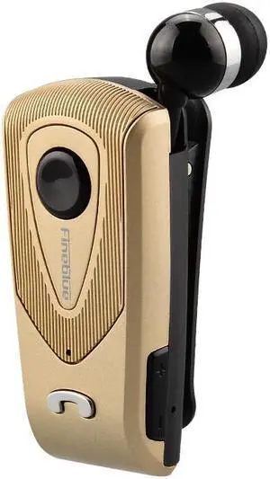 Fineblue F930 Wireless Freedom Business Bluetooth Headset Call Clarity Music No Bound Smart one drag two Bluetooth Earphone - Gold