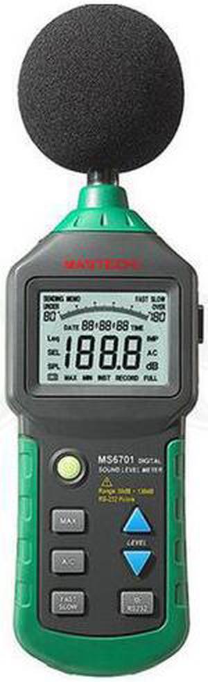 MASTECH MS6702 Digital Sound Level Meter Noise Meter dB Decible Meter Tester Temperature Humidity Meter Thermometer