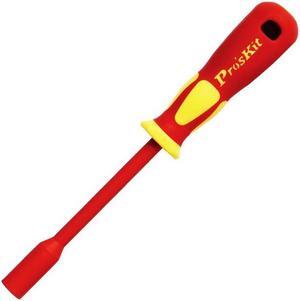 Pro'sKit SD-800-M10(10*125mm) VDE1000V High Voltage Insulation Sleeve Screwdriver Without Magnetic Hex Screwdrivers