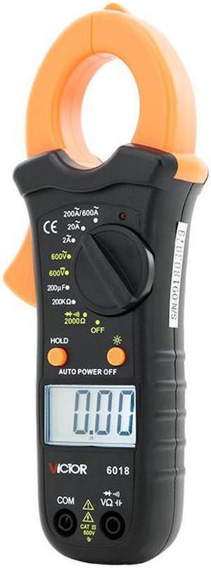 Victory VC6018 Genuine Clamp Multimeter Clamp Meter digital Ammeter 2A-600A Backlight Capacitor