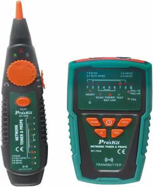 Pro'sKit MT-7028 Network Toner Probe Kit Audio Network Check Line Tester Tracker Networking Datacom Audio / Video TV Cable