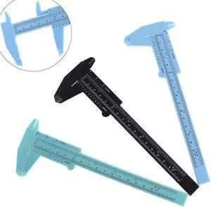 0-150mm Double Scale Plastic Vernier Caliper with Mini Measurement Tool for Students