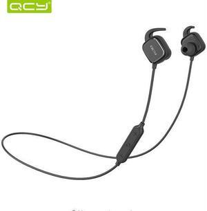 QCY QY12 Bluetooth Earphones Sport Wireless Earphones Magnet Switch Earbuds With Mic Noise Cancelling Earbud - Black