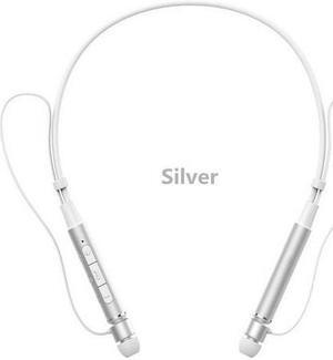 Roman Z6000 Wireless 4.1 Bluetooth Sport Headphone Neckband In-ear Stereo Earphone with Microphone Sweatproof Hands Free Headset(Silver)