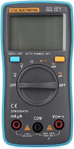 BSIDE Digital Multimeter ZT98 6000 counts Backlight AC/DC Ammeter Voltmeter Ohm Portable Meter Voltage Meter
