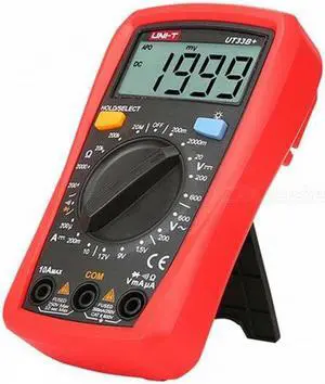 UNI-T UT33B+ Portable Digital Multimeter - Red + Black