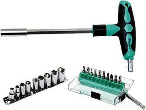 Pro'sKit SD-9701M High Quality 20 IN 1 Hand Tool T-handle Driver Sockets & Bits Set Wrench Driver Set Screwdriver Set