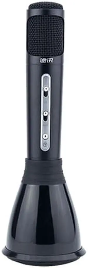 TUXIN K068 Mini Karaoke Player Wireless Condenser Microphone with Mic Speaker KTV Singing Record for Smart Phones Computer Gloden - Black