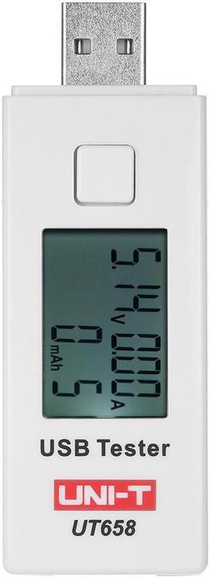 UNI-T UT658 Digital LCD USB Voltage Current Meter U Disk Voltmeter Ameter Charging Capacity Tester DC3-9V 0-3A
