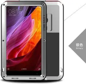 Love Mei Shockproof Waterproof Metal Aluminum Case For Xiomi Mix - Silver