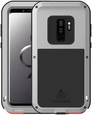 Love Mei Metal Armor Shockproof Case Aluminum Cover For Samsung GALAXY S9 (Silver)
