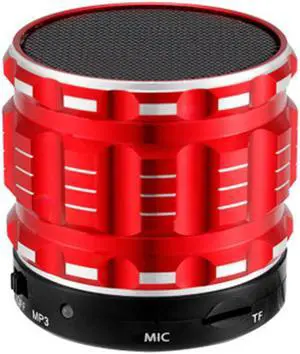 Fineblue Wireless Portable Bluetooth Speaker Hifi Sound Box Boombox Digital Stereo Bluetooth Speakers Loudspeakers - Red