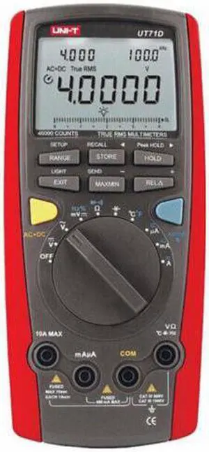 UNI-T UNIT UT71D RMS Digital Multimeter Tester DMM USB Auto Data Log AC DC Power