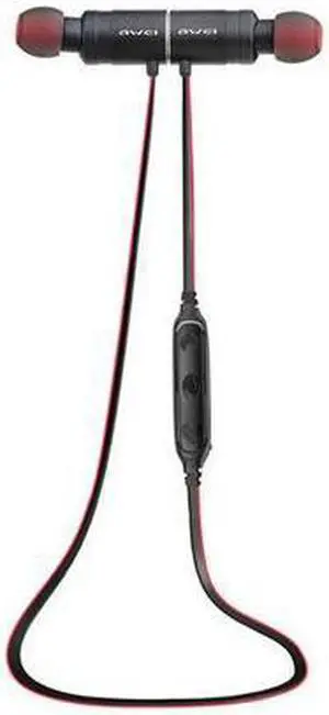 Awei AK8 IPX4 Waterproof Magic Magnet Attraction Bluetooth 4.1 Sports Earphones with Microphone For iPhone Samsung Xiaomi (Black Red)