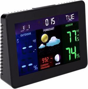 TS-70 Digital LCD Screen Display Wireless Indoor Outdoor Weather Clock Weather Station Tester Alarm Clock