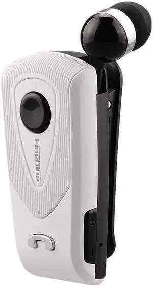 Fineblue F930 Wireless Freedom Business Bluetooth Headset Call Clarity Music No Bound Smart one drag two Bluetooth Earphone - White