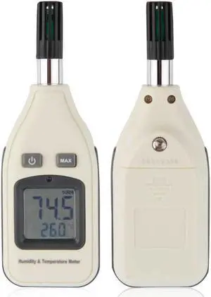 BENETECH GM1362 humidity temperature meter Digital LCD display thermo-hygrometer w /LCD Backlilght & Data Hold