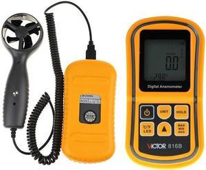 VICTOR 816 VC816 Mini Anemometer Wind Speed & Temperature Test