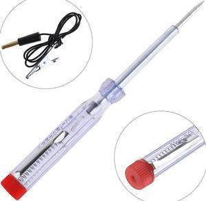 6-12V Mini Pen-type Electric Pen Voltage Circuit Tester with Probe And Clamp Light Bulb Automobile Maintenance Tools for Cars