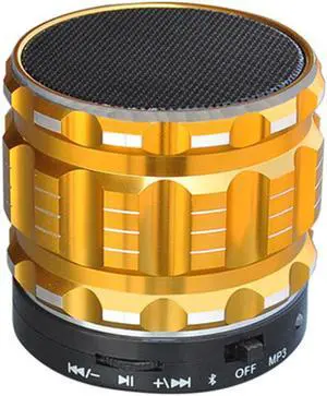 Fineblue Wireless Portable Bluetooth Speaker Hifi Sound Box Boombox Digital Stereo Bluetooth Speakers Loudspeakers - Gold