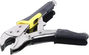 NEW Multi-function C-type Vigorously Pliers Round Mouth Clamp Fixing Quicky Flat Pliers With Rubber Handle Hardware Tools