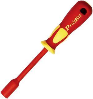 Pro'sKit SD-800-M12(12*125mm) VDE1000V High Voltage Insulation Sleeve Screwdriver Without Magnetic Hex Screwdrivers