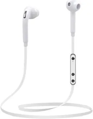 New FineBlue FS7 Stereo Blutooth Headset Wireless Headphone Answer Call Listen Music Sport Earphone For IOS Android - White