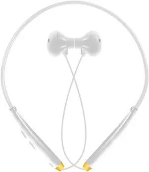 FineBlue FM-500 Wireless Bluetooth Headset V4.1 Magnetic Headphone Sport Running Handsfree For all Phone - White Gold