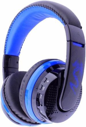 OVLENG MX666 Bluetooth 4.0 Stereo Headset Wireless Headphones with Mic Support FM & TF Card for iPhone Android Phone - Blue