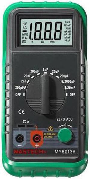 MASTECH MS6013 1999 Counts Portable 3 1/2 Digital Capacitance Meter Capacitor Tester 200pF to 20mF