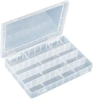 Pro'skit 203-132H Multi-purpose Case Plastic Box Shockproof Component Storage Box PP Material With 40 Squares 252x182x40.5mm