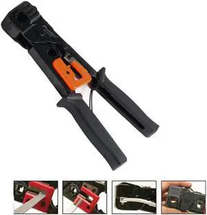 Pro'sKit CP-376E 6P/8P Telecom Crimping Tool (190mm) Plastic Steel Cable Network Crystal Head Crimping Pliers