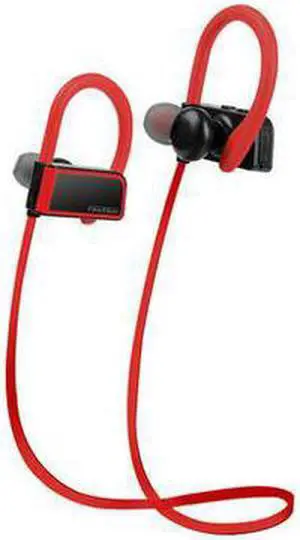 Fineblue FA-80 Bluetooth 4.1 Wireless Headphones Sweatproof IPX-5 Water-resistant Sports Smart Noise Reduction Earbuds Headset with Apt-x/mic - Red