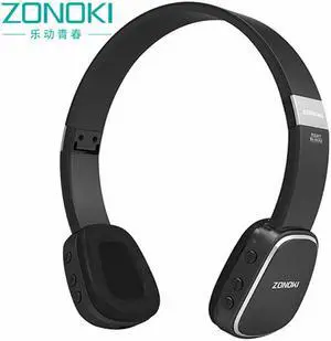 ZONOKI B80S Foldable Design Outdoor Sport Running Wireless Bluetooth Headphone High Resolution NFC Technology Headphone - Black