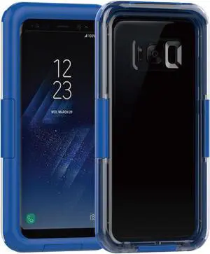 IP-68 Waterproof Heavy Duty Hybrid Swimming Dive Case Cover For Samsung Galaxy S8 Plus Water/Snow/Shock /Dirt Proof Phone Bag - Blue