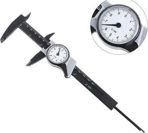 0-150mm 6 Inch Portable Plastic Vernier Caliper with 0.1mm Scale Calipers for Home